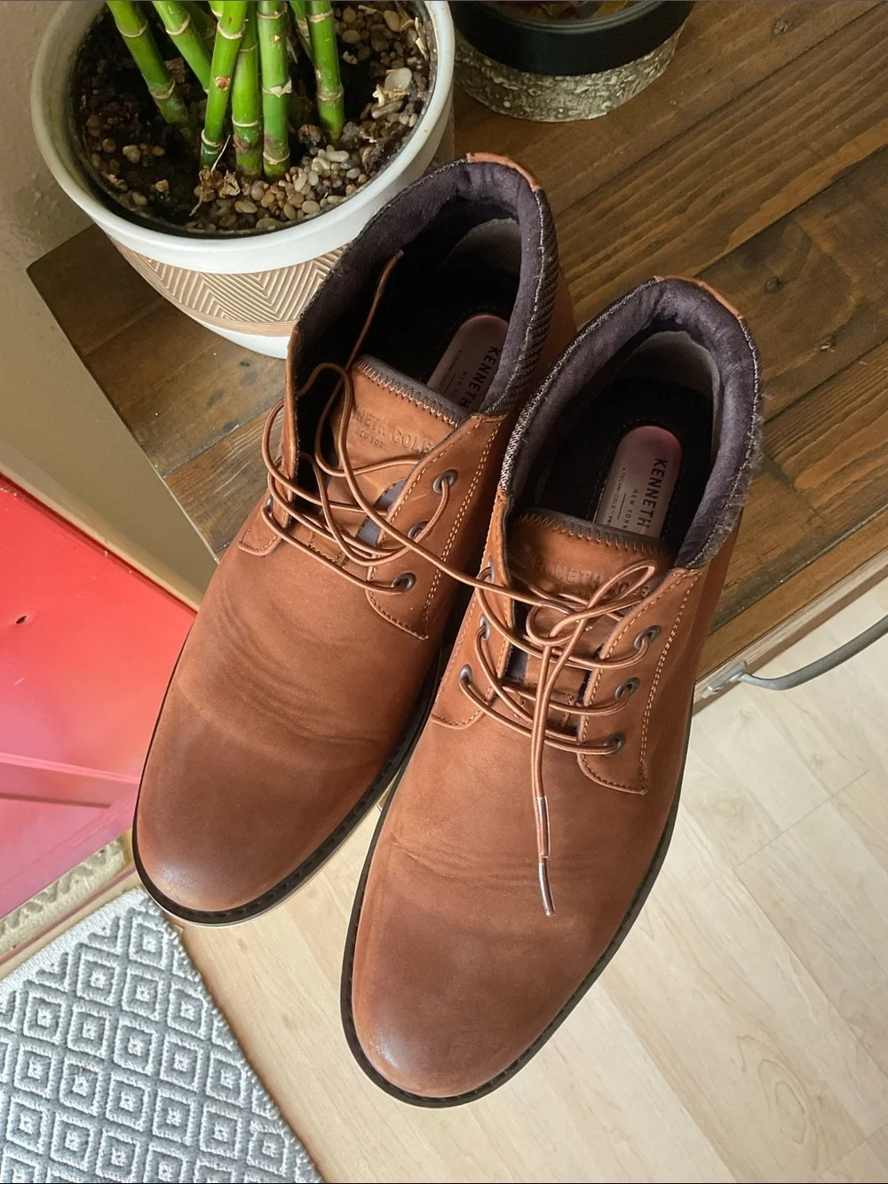 Kenneth Cole - Men's Brown Casual Leather Chukka Boots